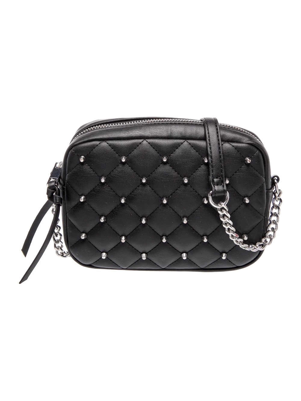 Rebecca Minkoff Black Studded Leather Crossbody Bag - Picture 1 of 7
